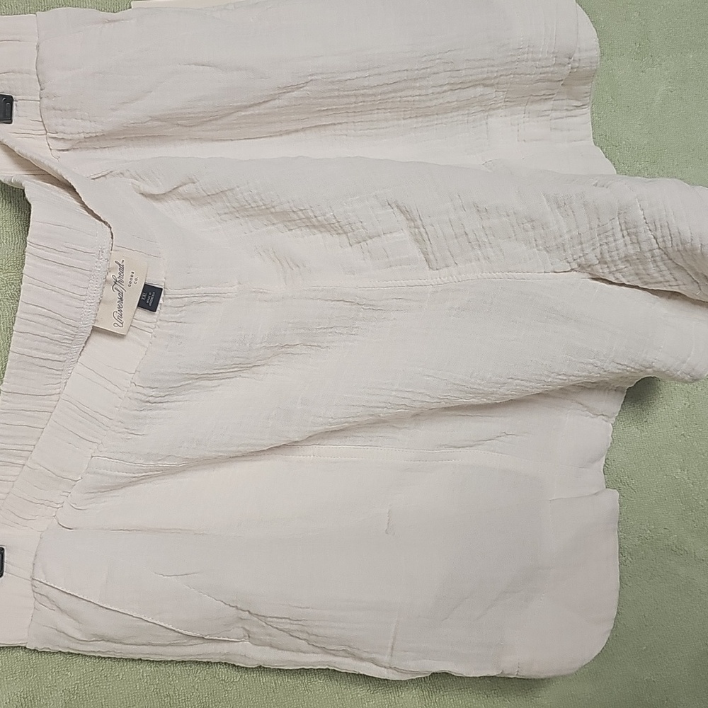 Women's Universal Thread Cream High Waist Shorts Relaxed‎ Fit SizeXXL Plus Size